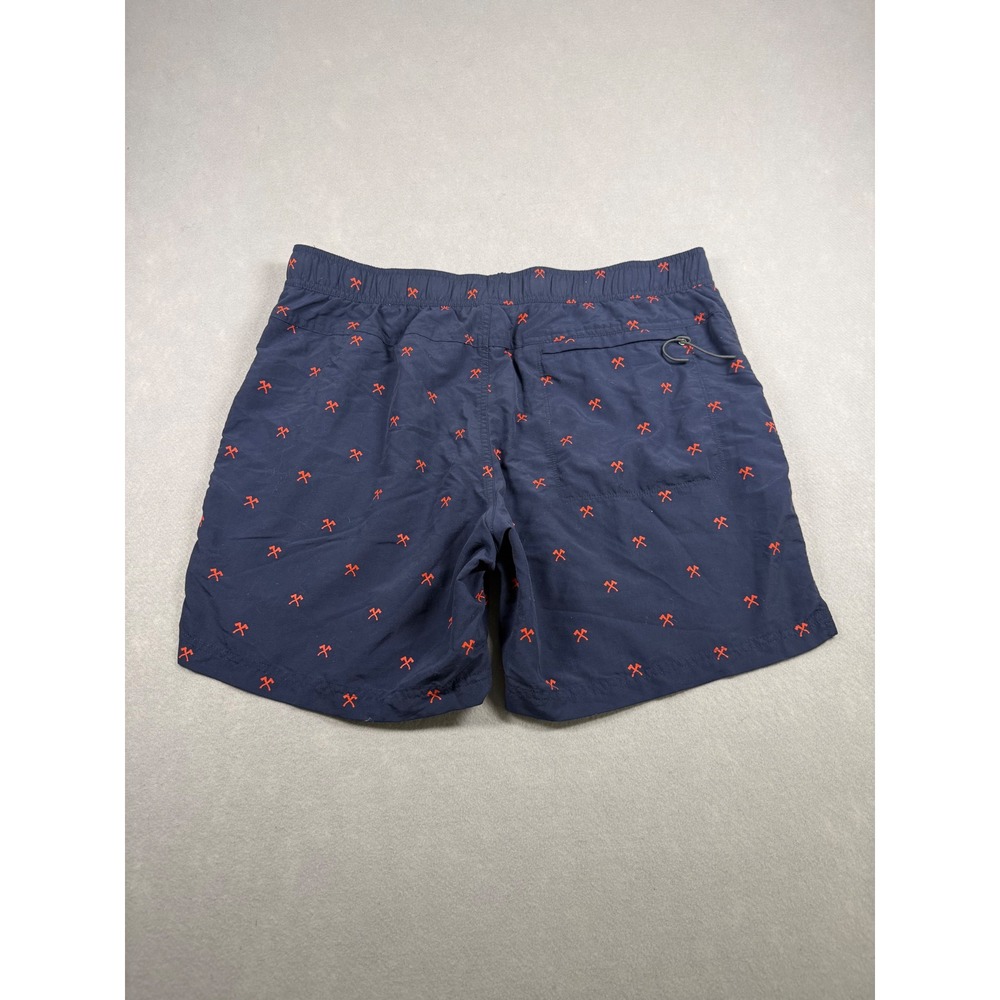 The North Face Mens Class V Water Shorts Navy Orange Ice Axe Print Large L - Picture 7 of 7
